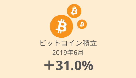【ビットコイン積立 運用実績】17か月目は+31%！14カ月ぶりのプラスへ（2019年6月）