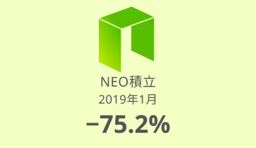 【NEO積立 運用実績】5か月目は－75.2%！シャッター商店街モードの今（2019年1月）